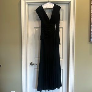 Formal, worn as Mother of the Bride long, black, dress with small train. Sz 14
